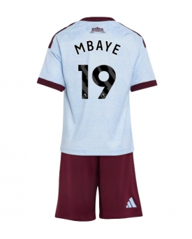 Aston Villa Ibrahim Mbaye #19 Maglia Gara Terza Repliche 2026-27 Bambino Maniche Corte